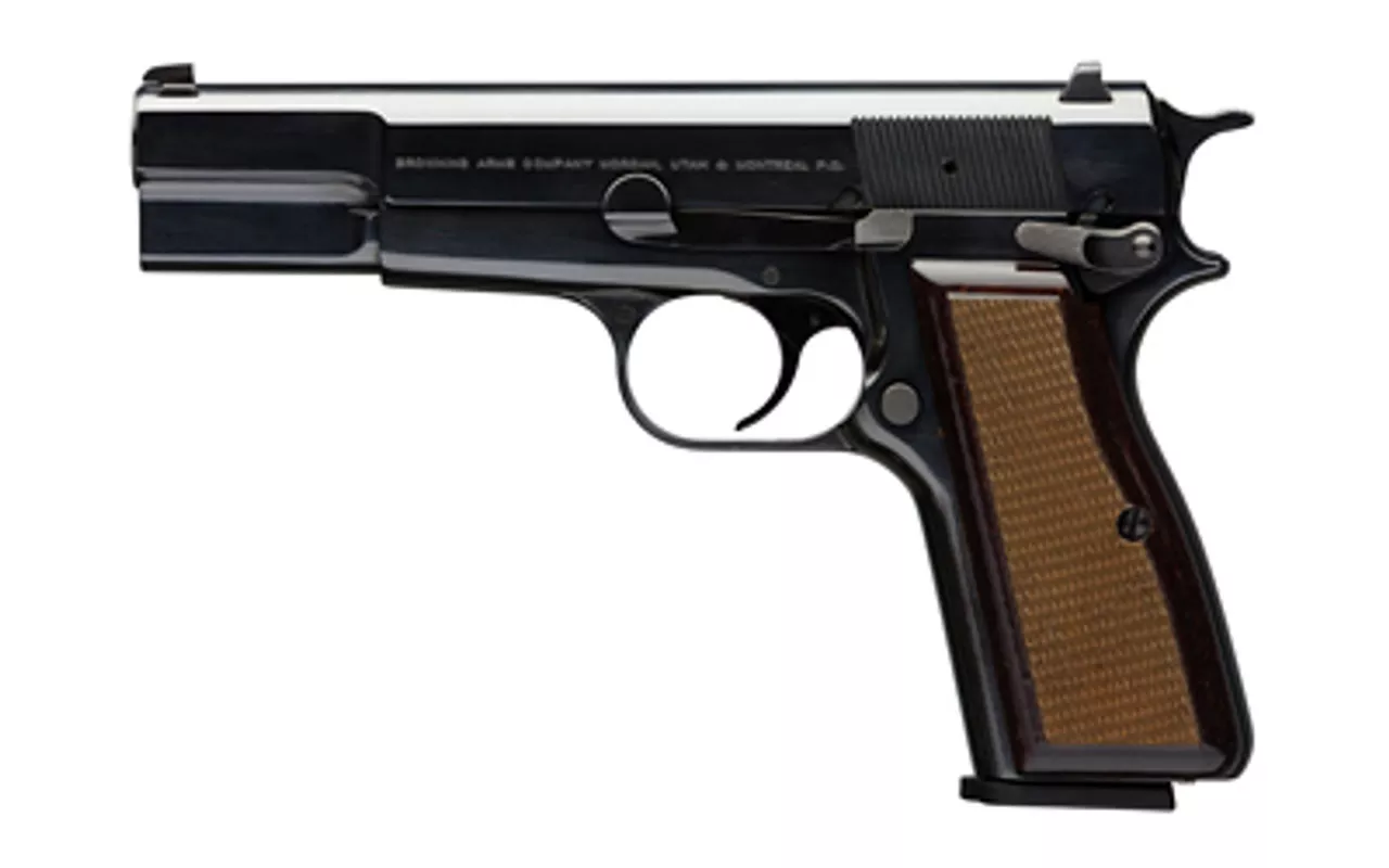 Browning Hi-Power Standard 9mm, Walnut Grips, 13 Rd Mag