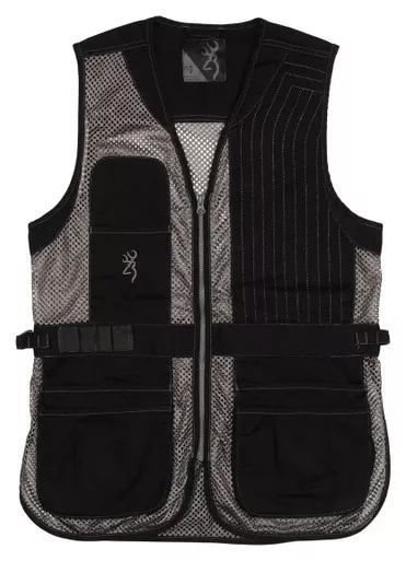 Browning Women Trapper Creek Hunting Vest - Left Hand - Black/Gray - Small
