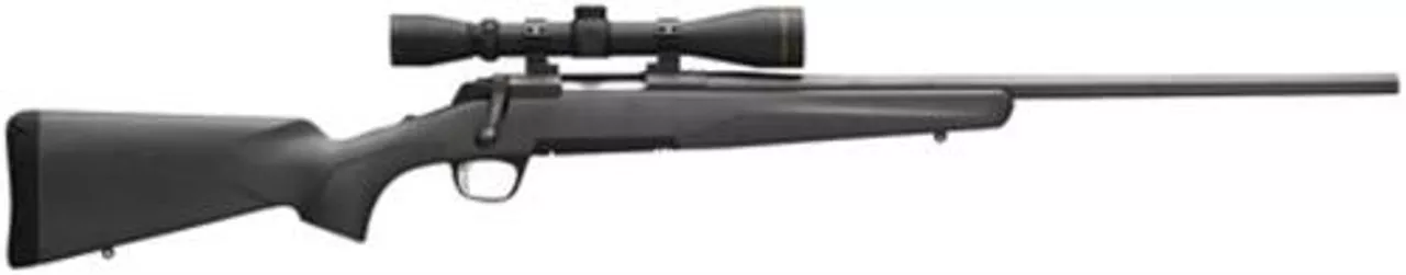 Browning X-Bolt Leupold Combo With ABS Case .30-06 Springfield 22″ Sporter Contour Barrel Matte Blue Finish Composite Stock Matte Black Finish 4rd