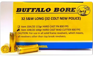 Buffalo Bore Anti Personnel 45 Colt (Long Colt) Ammo 225 Grain Lead Hollow Point Box of 20