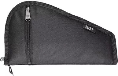 Bulldog Cases Deluxe Pistol Case W/Pocket & Sleeve -Black 9"X6" BDT619B