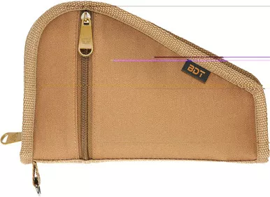 Bulldog Cases Deluxe Pistol Case W/Pocket & Sleeve -Tan 9"X6" BDT619T