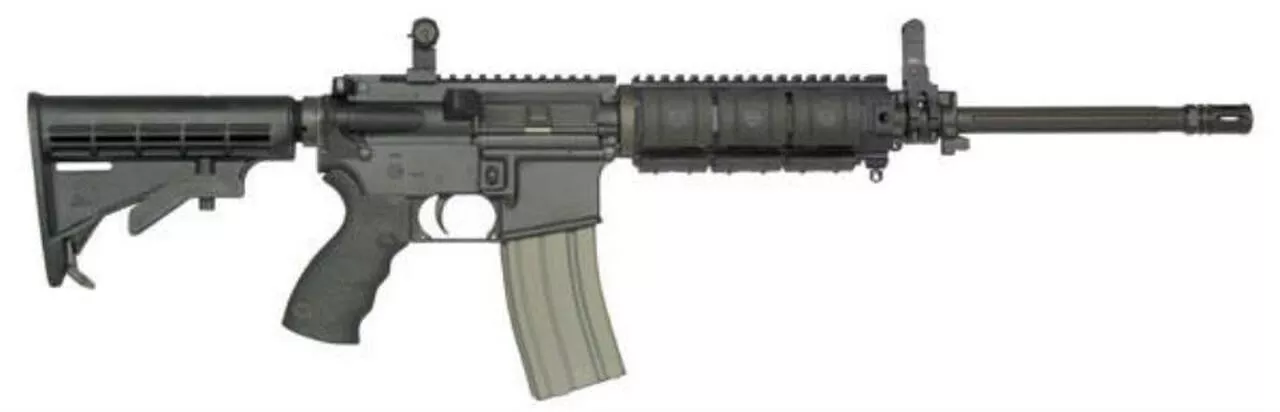 Bushmaster E2S AR-15 Modular Carbine 5.56mm/223 Fluted Barrel, Flip Up Sights, 30rd Mag