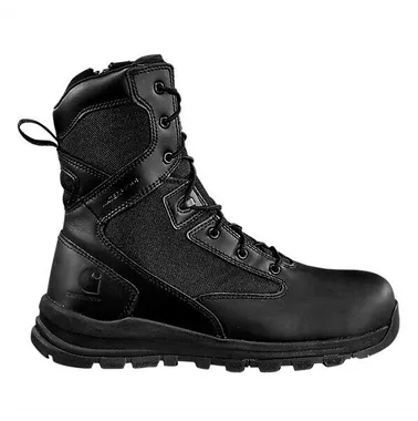 Carhartt Men's Gilmore Waterproof 8" Side Zip Black Boot