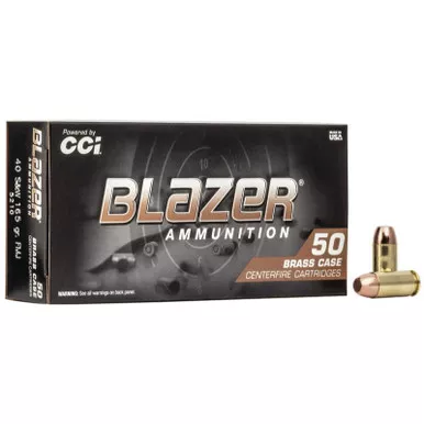 CCI Blazer Brass 40 S&W 165gr – 50ct