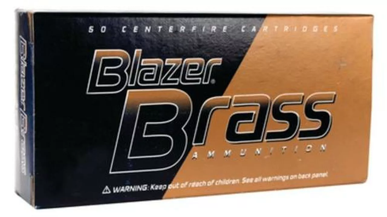 CCI Blazer Brass Ammo .40 SW 180 Gr, FMJ, Flat Nose, 50rd Box