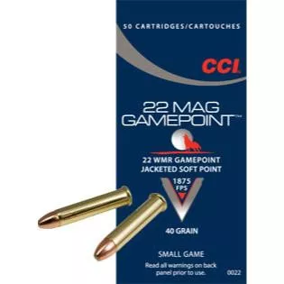 CCI Gamepoint – 22WMR – 40gr – 50CT