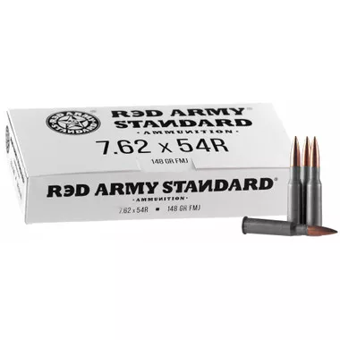 Century Arms Red Army Standard 7.62x54R 148gr FMJ Ammunition - 20 Rounds