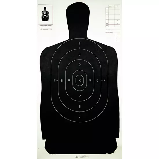 CHAMP TARGET B27CB SILHOUETTE GREEN 25PK
