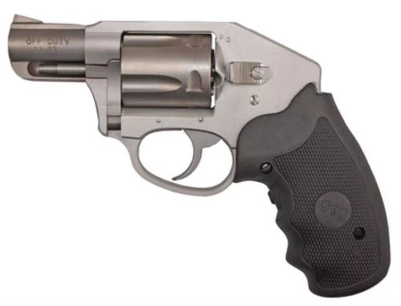 Charter Arms Off Duty Compact 38 Special +P 2″ Barrel Stainless Steel Finish Aluminum Frame Crimson Trace Lasergrips 5 Rnd