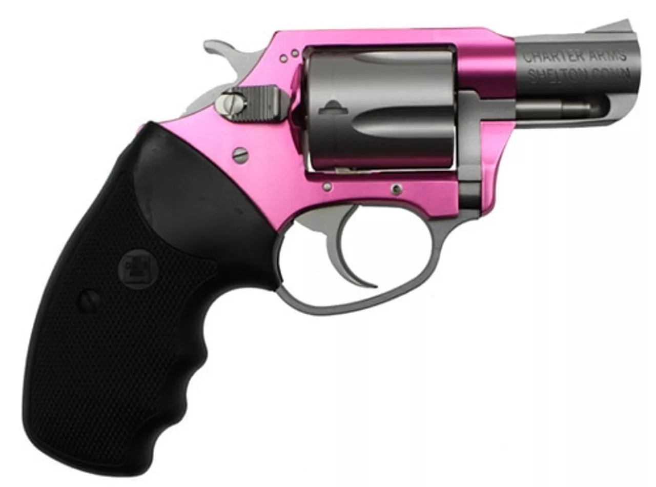 Charter Arms Pinky Lady Southpaw, .38 Special, 2″ Barrel, 5rd, Pink/Matte