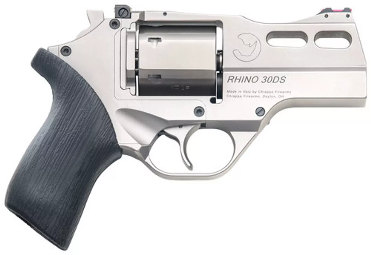 Chiappa Firearms Rhino 30DS 357 Mag, 3″ Barrel, Nickel, 6rd