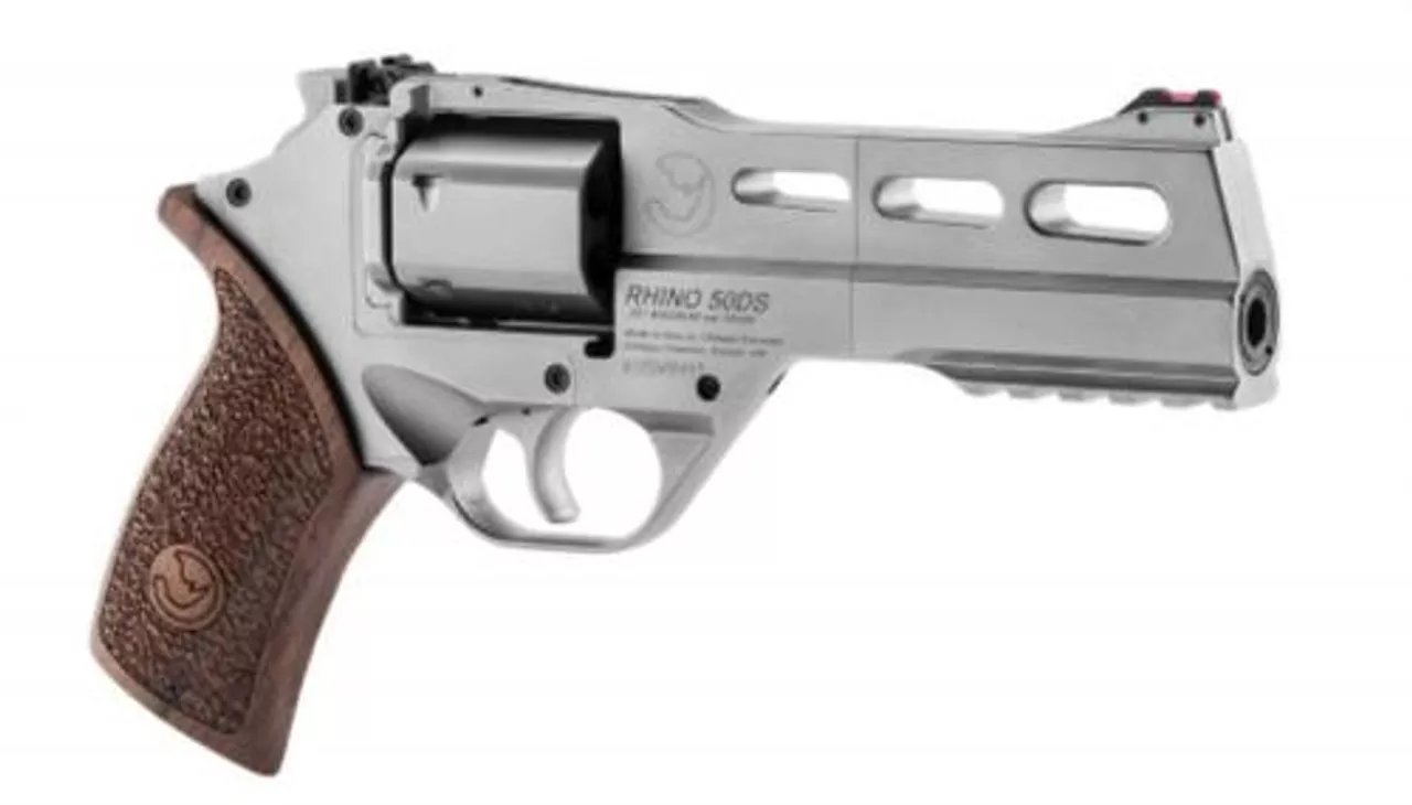 Chiappa Firearms Rhino 50DS, .357 Mag/.38 Special, 5″, 6rd, Fiber Optic Sights