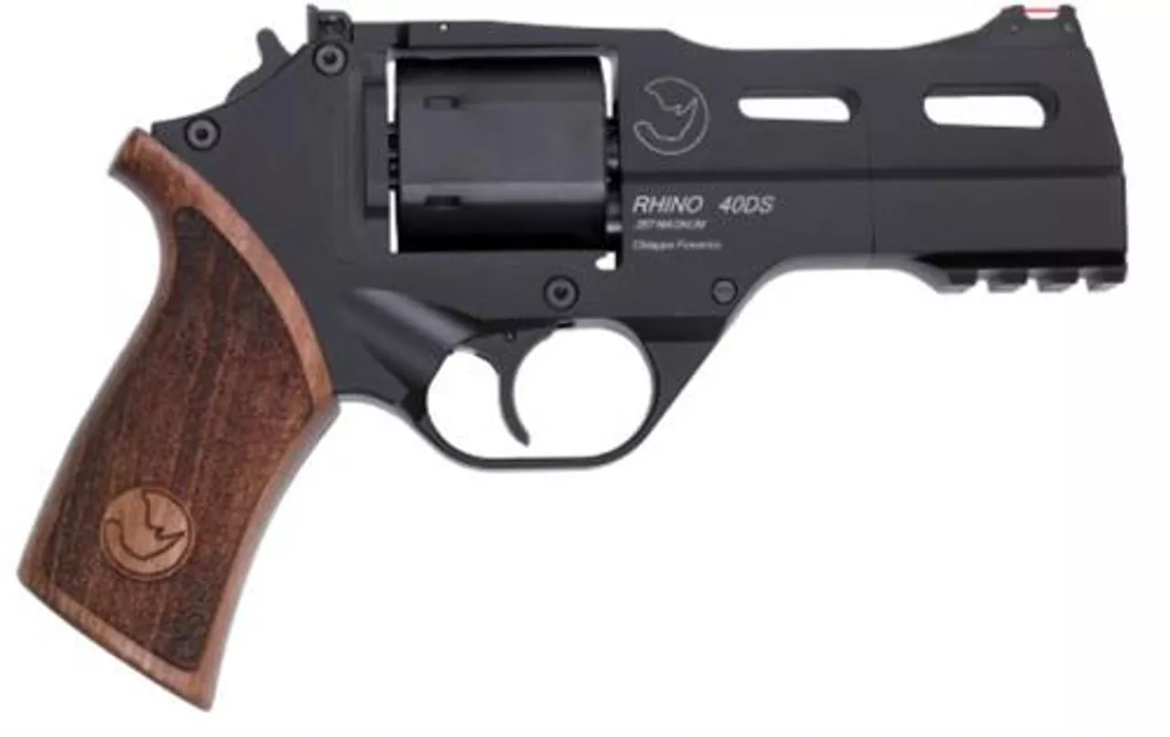 Chiappa Rhino 40DS, .357 Mag, 4″ Barrel, Black, Adjustable Sights