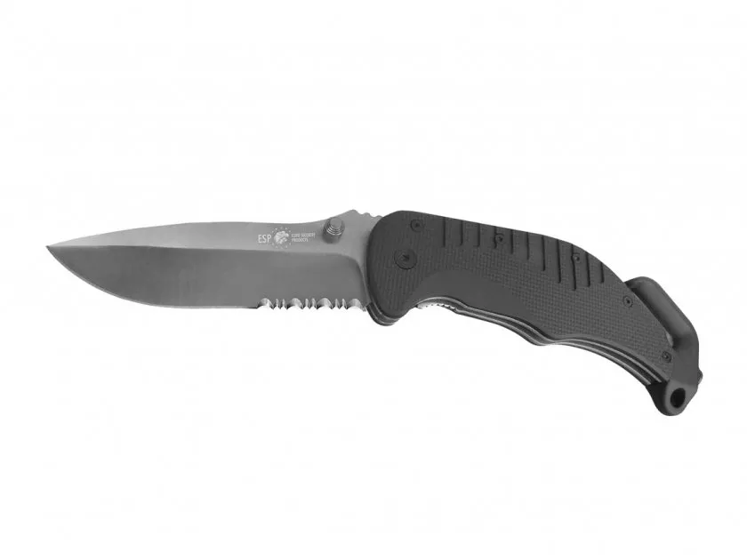 Closing knife ESP with serrated blade