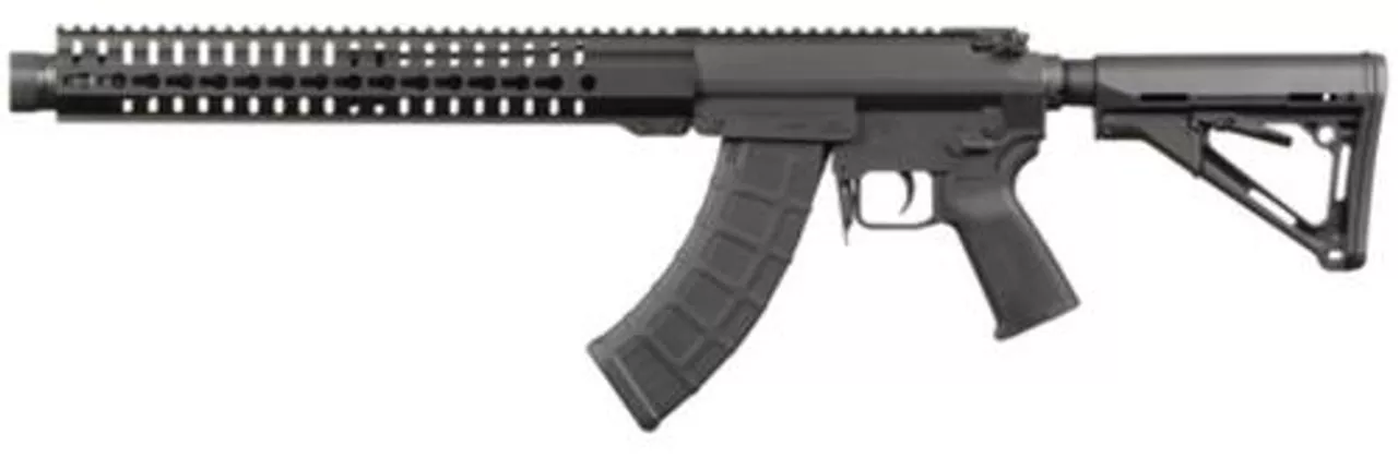 CMMG MK AKS13 13″ Medium Tapered 4140 SBN Barrel Pinned Welded Krink Threaded 5/8-24 TPI Magpul MOE Pistol Grip Magpul CTR Stock 30rd
