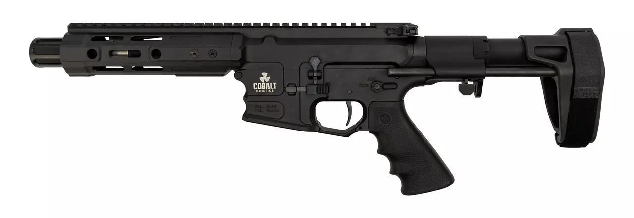Cobalt Kinetics BAMF Pro .223 Wylde, 6.75″ Barrel, PDW Brace, Black, 30rd