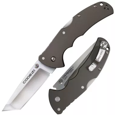 Cold Steel 58PT Code 4 Folding Knife 3.5" Tanto Plain Edge