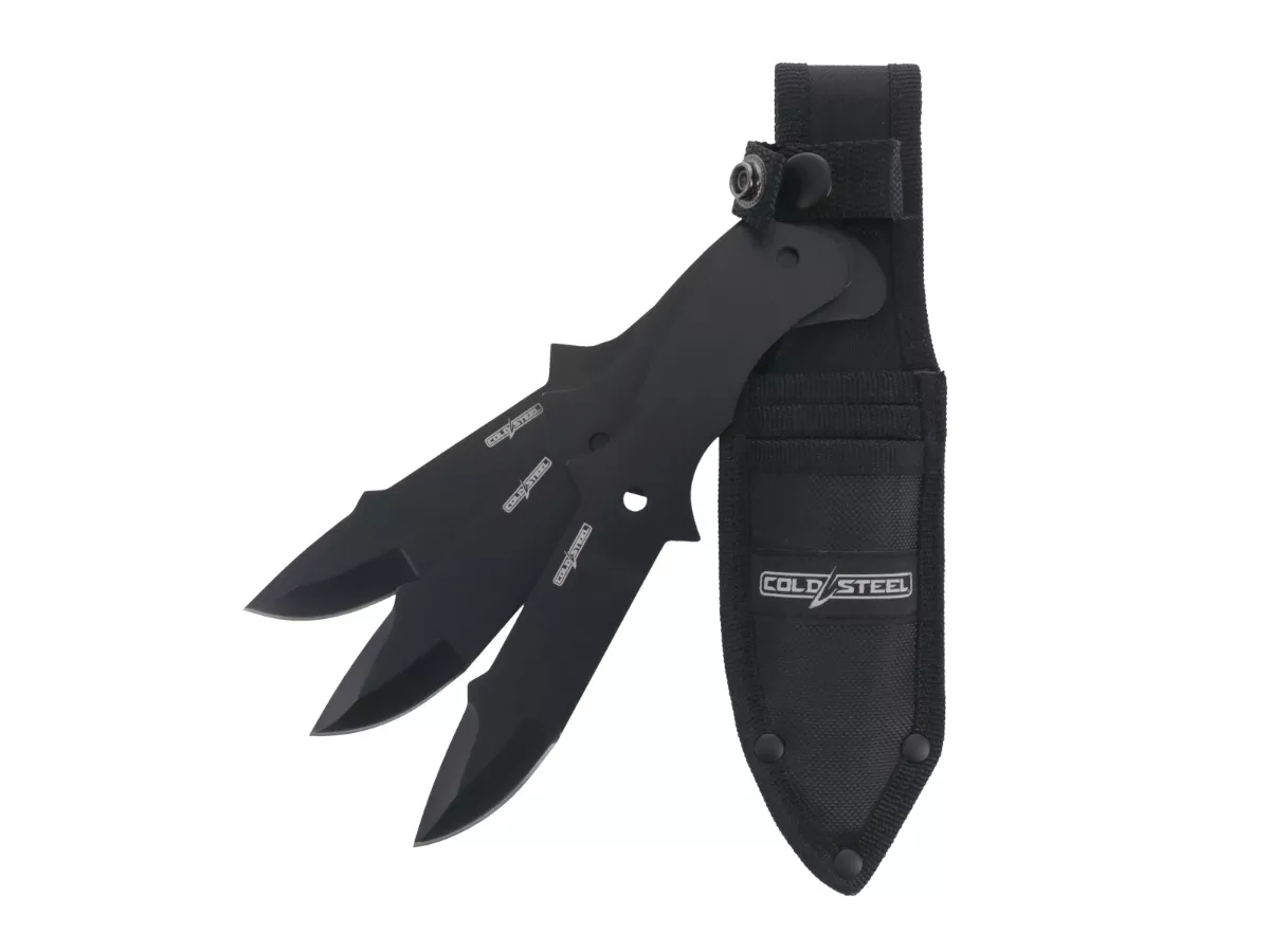 Cold Steel Throwing Knives Drop Point – 3 Pack With Sheath