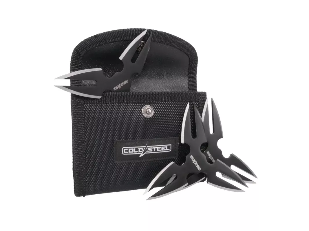 Cold Steel Throwing Stars – 3 Pack With Pouch