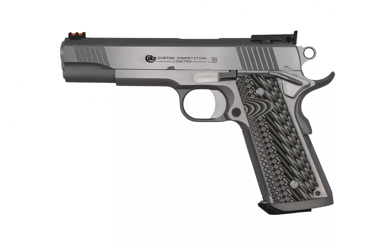 Colt 1911 Series 70 Custom Competition .38 Super, 5″ Barrel, Stainless, 9rd