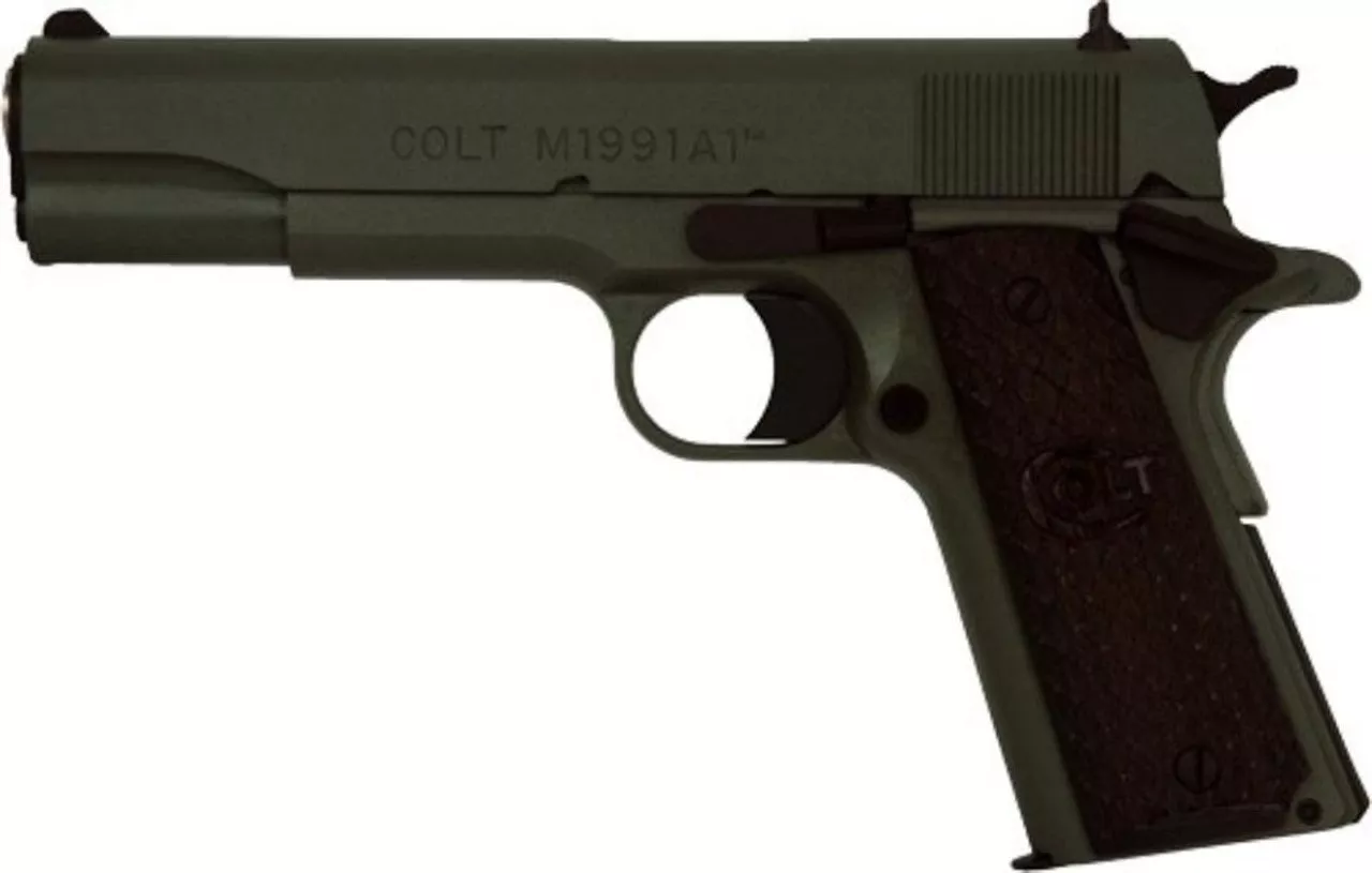 Colt 1991 Custom Govt 45 ACP 5″ Barrrel Foliage Green Cerakote