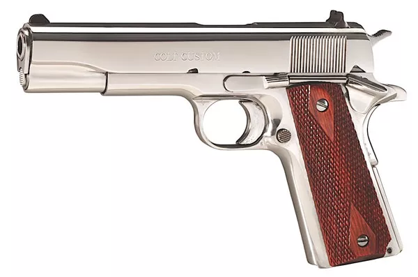 Colt 1991 Government Polished Stainless 38 Super Pistol