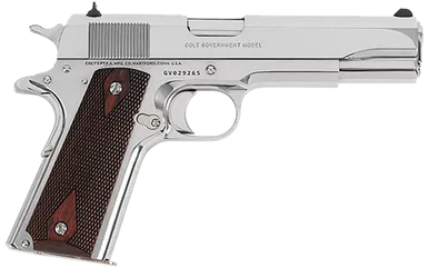 Colt O1911C-BS 1911 Government 45 ACP Bright Stainless Steel 5" BBL 8+1