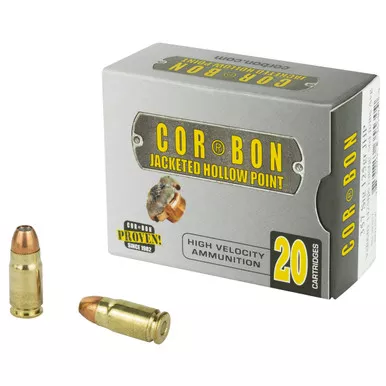 Corbon 357 Sig Ammo 125 Grain Jacketed Hollow Point Box of 20