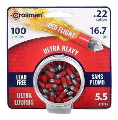 Crosman Powershot Red Flight Penetrators .22 Cal. Pellets 100 Count
