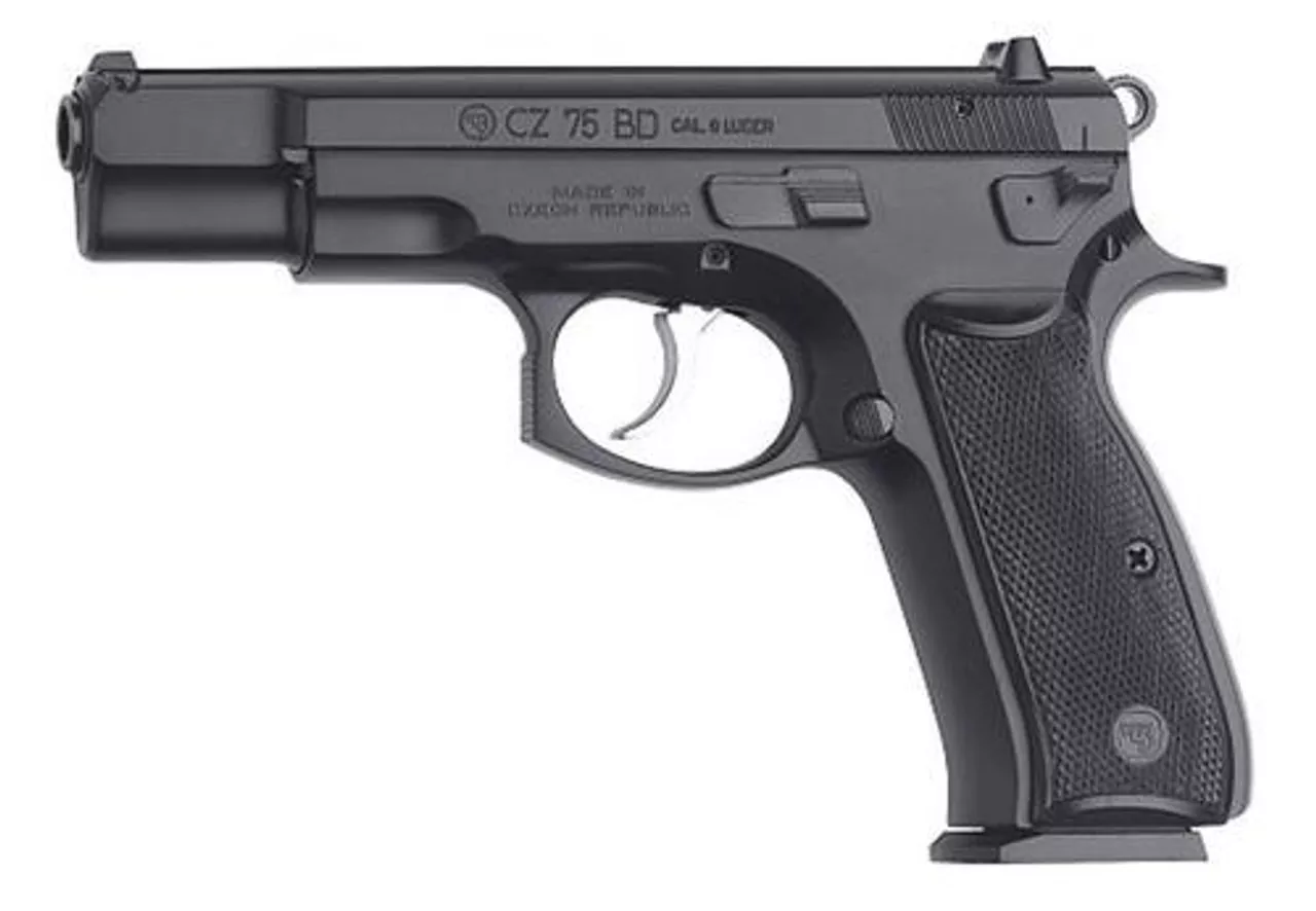 CZ 75 BD 9mm, Black, CA Compliant, 10rd