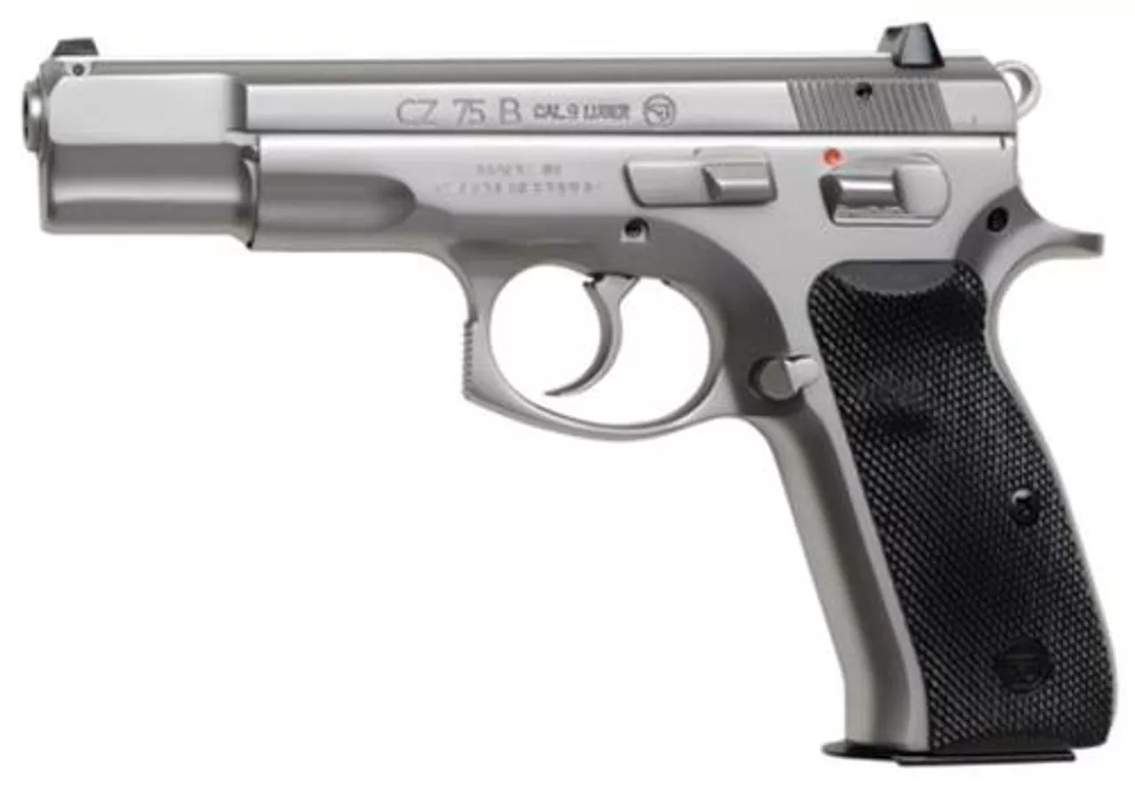 CZ 75B 9mm Polished Stainless Steel 16 Rd Mags