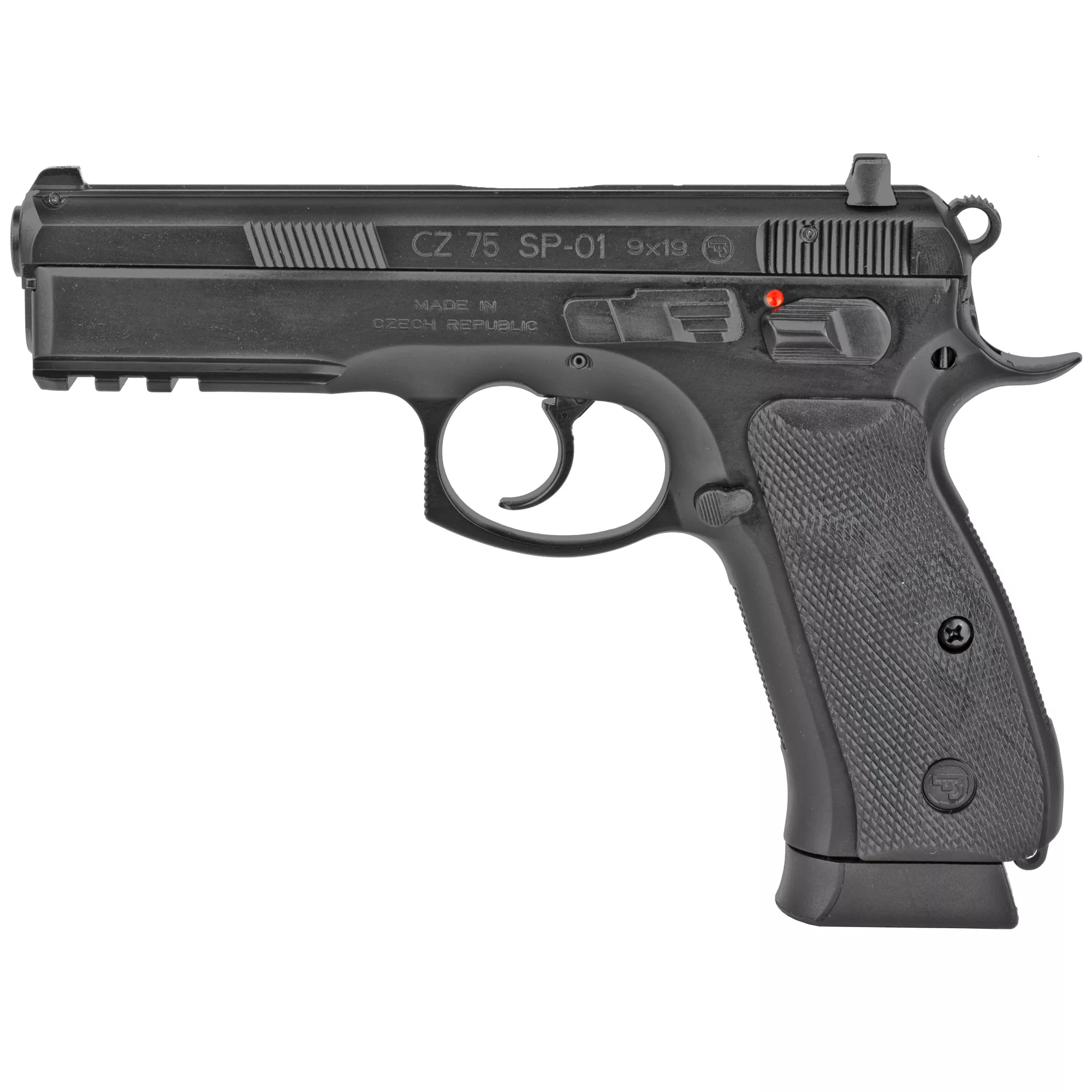 CZ-USA 91152 CZ 75 SP-01 9mm Luger 4.60” 18+1 Black Black Steel Slide Black Rubber Grip