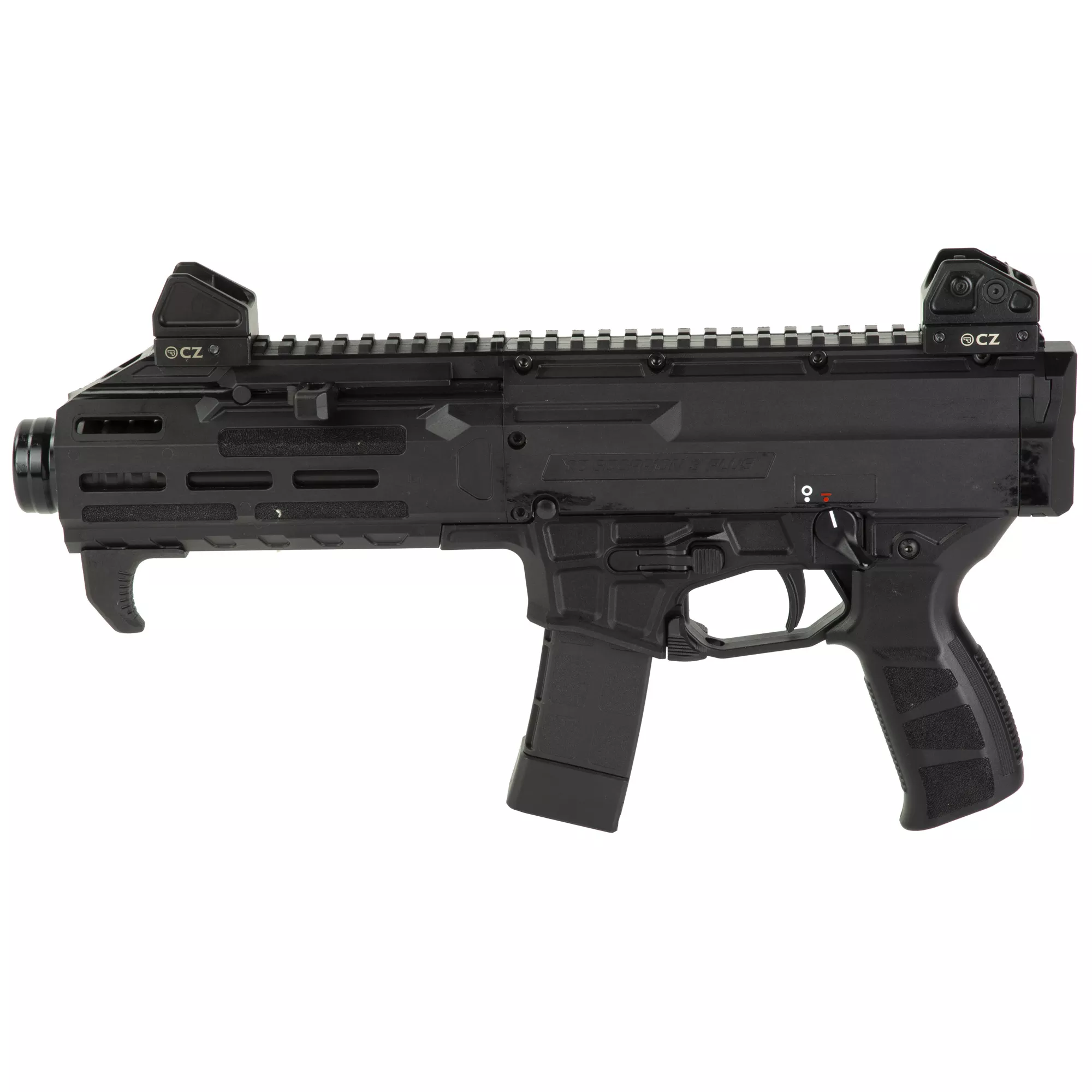 CZ-USA 91421 Scorpion 3+ 9mm Luger 20+1 7.80” Cold Hammer Forged Threaded Barrel, Fiber-Reinforced Polymer Frame, Double Stack Polymer Magazine, Ambidextrous Thumb Safety