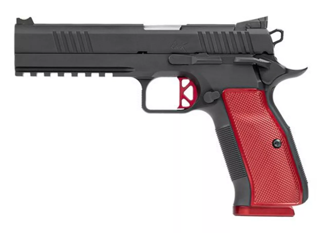 Dan Wesson DWX Single Action Only, Full Size, 40 S&W, 5″ Barrel, Steel Frame, Black, Aluminum Grips, 15Rd, Ambidextrous Safety, Fiber Front & Adjustable Rear Sights