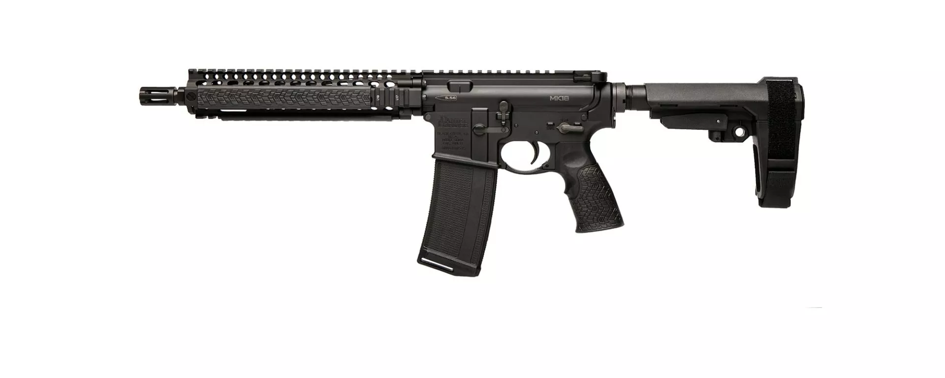 Daniel Defense DDM4 MK18 Carbine Pistol 556 Nato 10" Barrel SBA3 Brace 02-088-01202