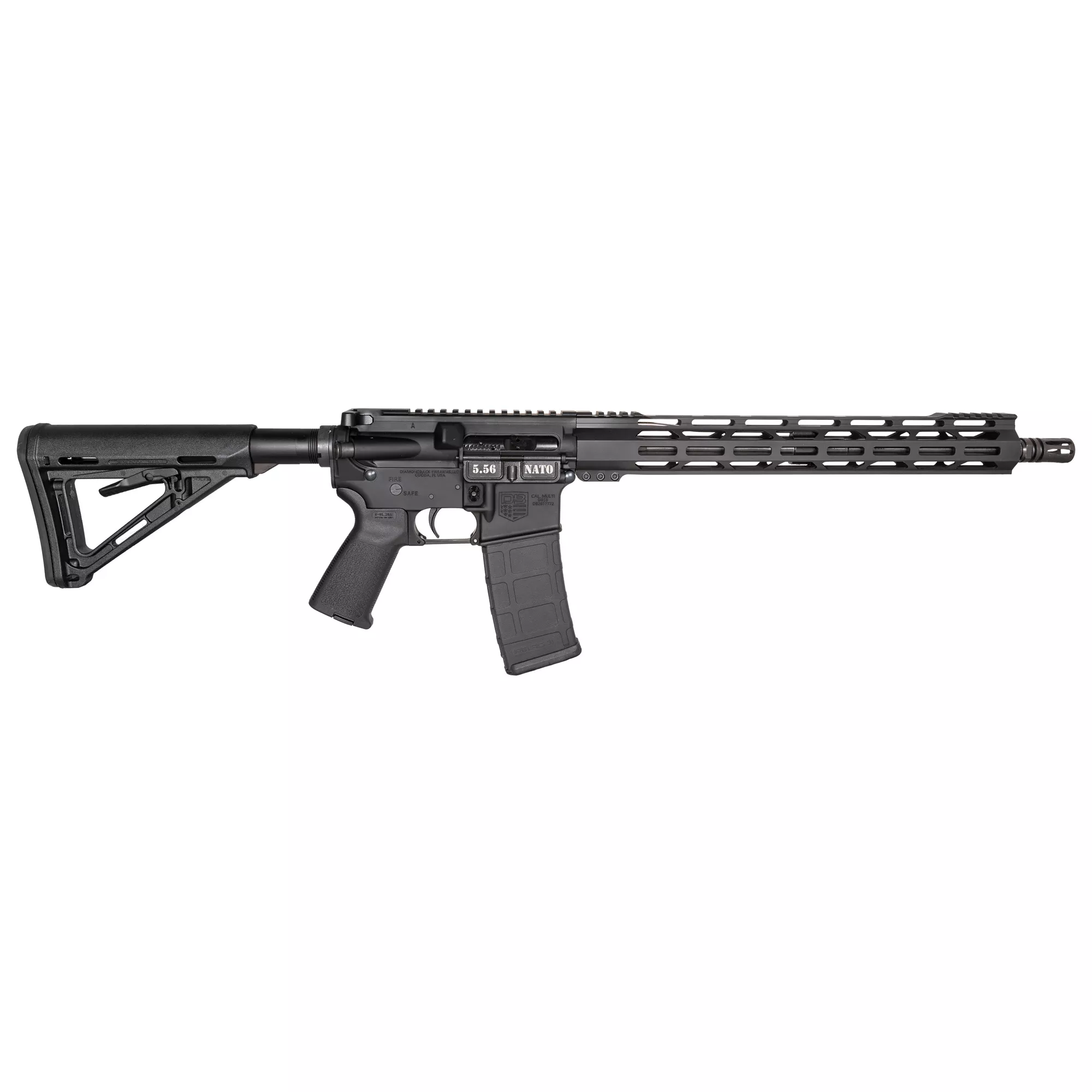 DBF DB15 5.56 16” MLOK MOE 30RD BLK
