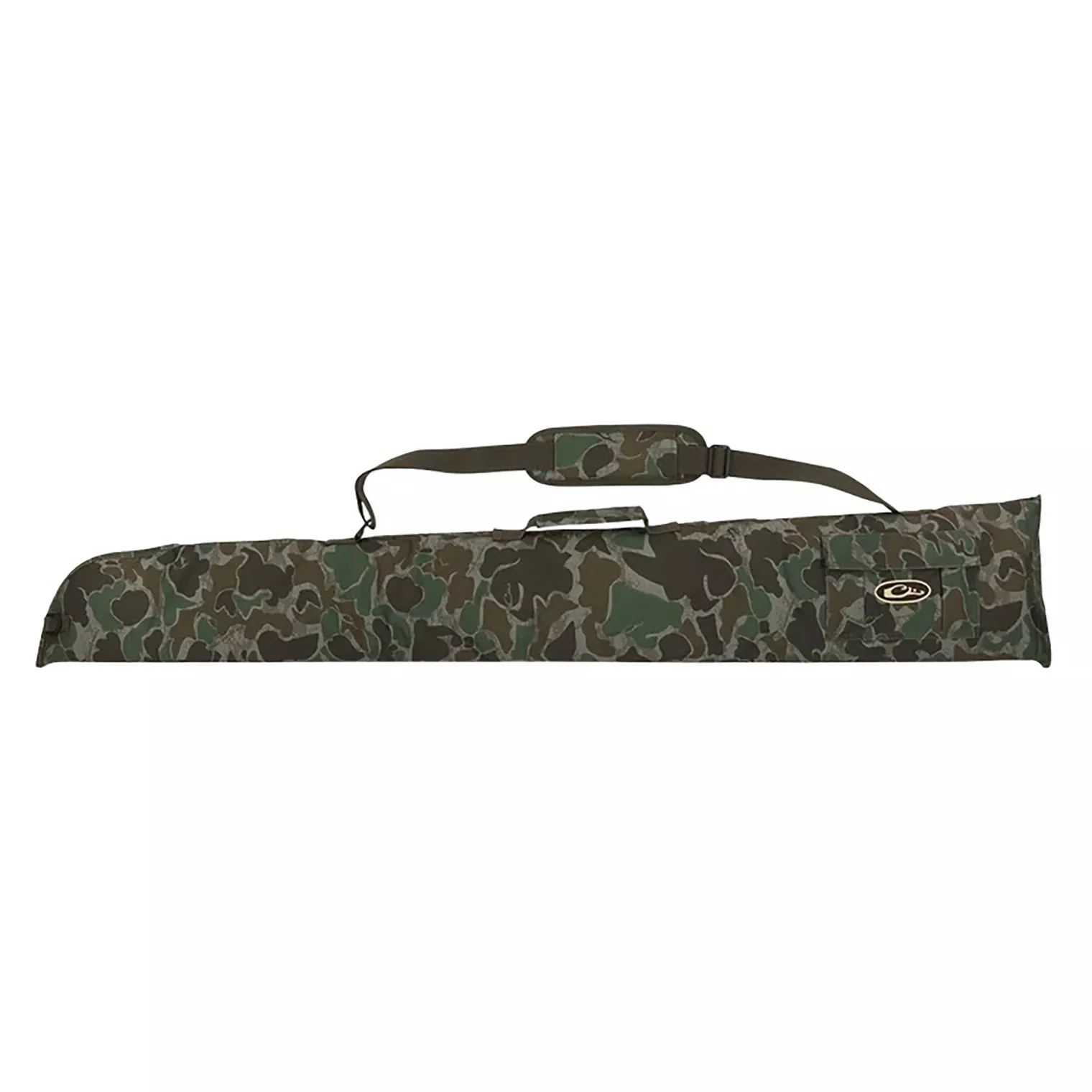 Drake Waterfowl DW3110037 Side-Opening Shotgun Case Exterior Choke Tube Pocket, Carry Handles/Adj. Strap, Hanging D-Ring
