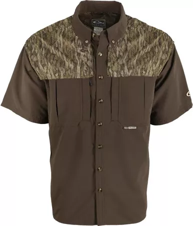 Drake Waterfowl Two-Tone Camo Wingshooter's Shirt - MO Bottomland - X-Large