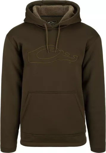 Drake Youth LST Silencer Hoodie Soft Combed Fleece Interior Green Timber XL