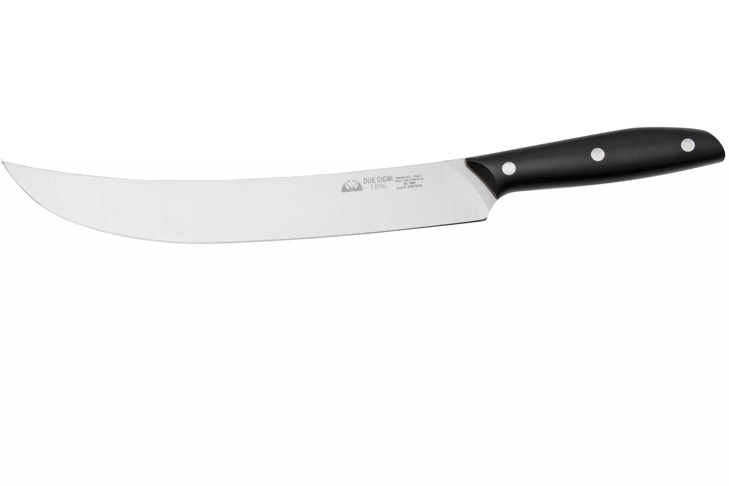 Due Cigni Cookout 1896, 2C1024 black POM, butcher’s knife, 27 cm