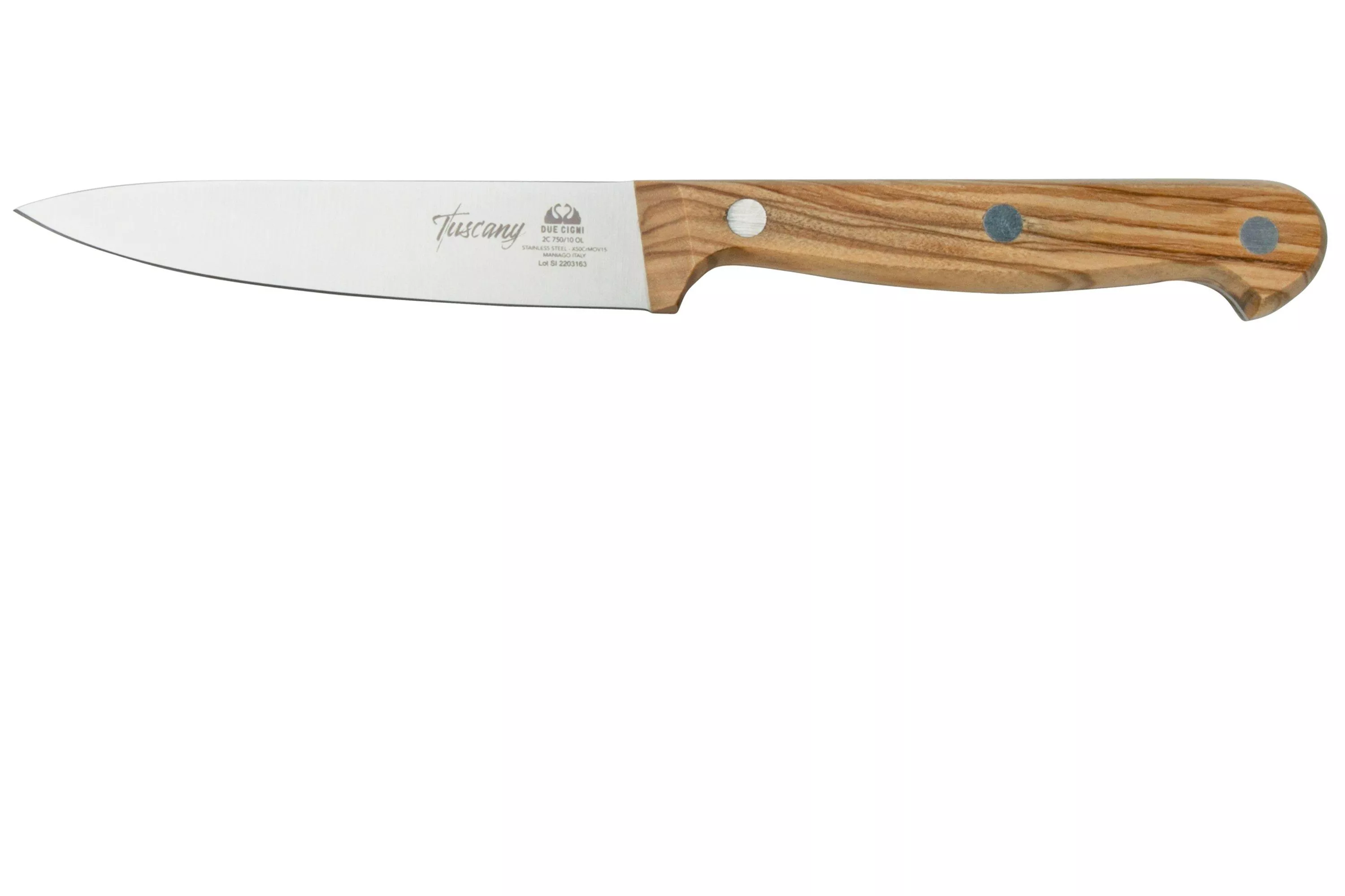 Due Cigni Tuscany 2C750-10OL paring knife 10 cm olive wood