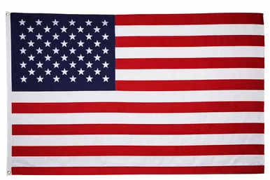Embroidered USA Flag 2'x3' 210d