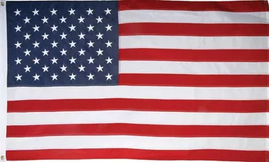 Embroidered USA Flag 5'x8' 600d Polyester