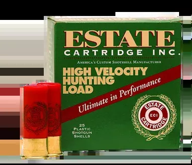 Estate 12 Gauge Ammunition High Velocity Hunting Loads HV128 2-3/4″ #8 Shot 1-1/4oz 1330fps Case of 250 Rounds