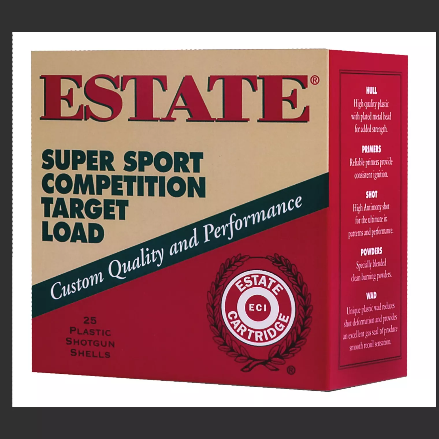 Estate Cartridge SS12XH110075WM Super Sport Target 12Gauge 2.75” 1oz 7.5Shot *200 Box Case Only