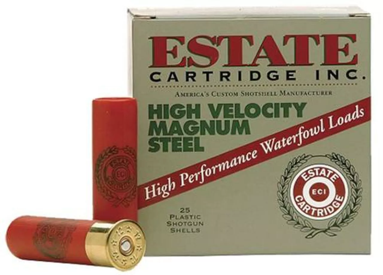 Estate High Velocity Magnum Steel 12 Ga, 3.5″, 1-3/8oz, 1 Shot, 25rd/Box