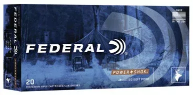 Federal 300 AAC Blackout Ammunition F300BLKB Power Shok 150 Grain Soft Point 20 Rounds