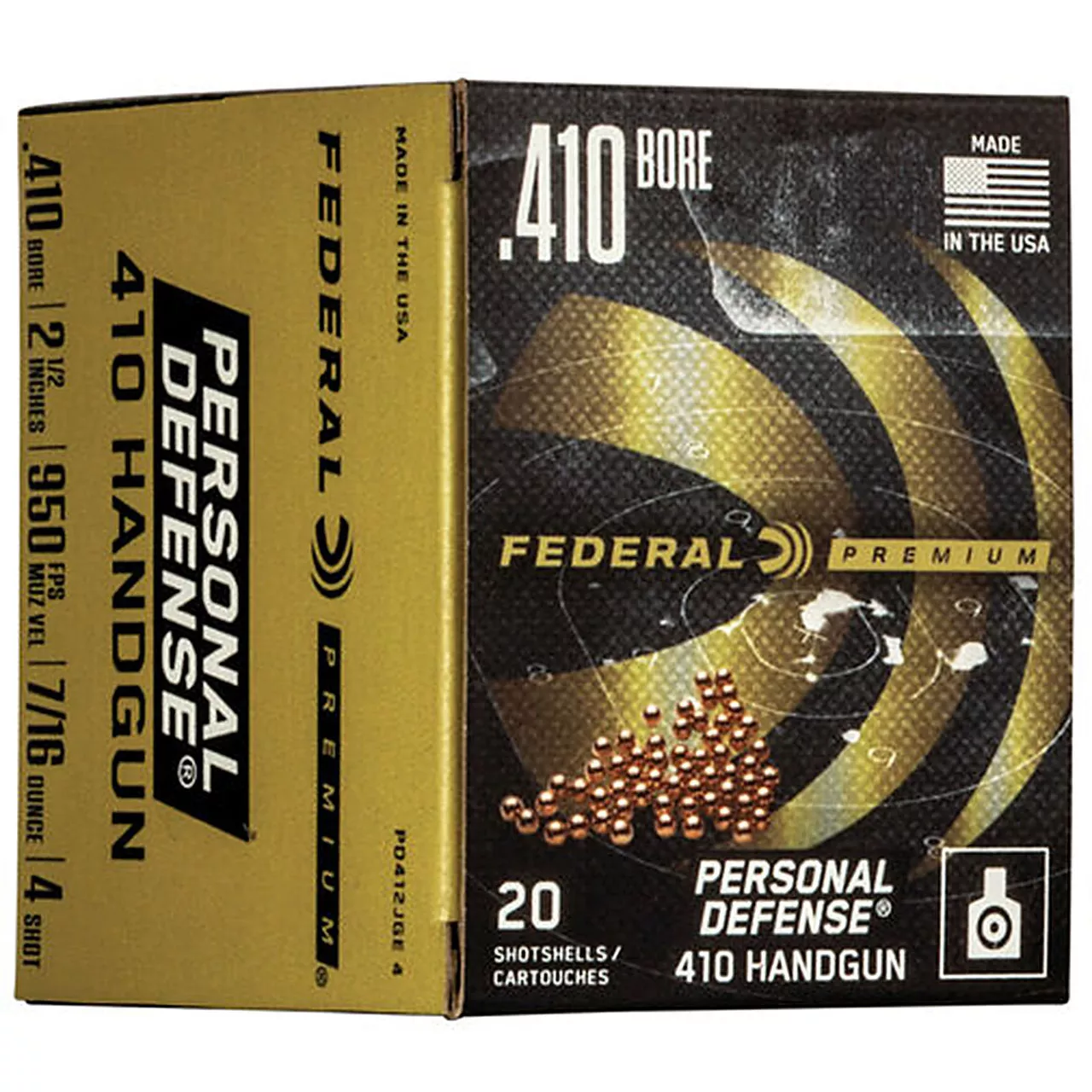 Federal PD412JGE4 Premium 410 2.5″ 7/16 oz 4 Shot 20 Rounds