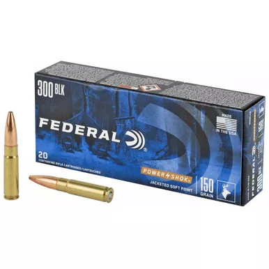 Federal Power-Shok 300 AAC Blackout Ammo 150 Grain Jacketed Soft Point Box of 20